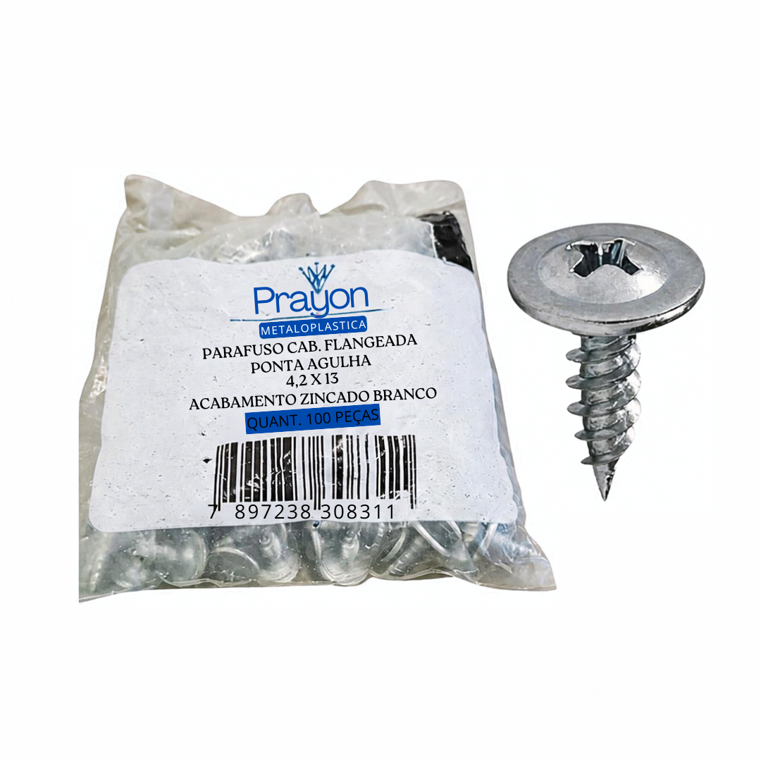 PARAFUSO PONTA AGULHA FORRO 4.2X13 PRAYON