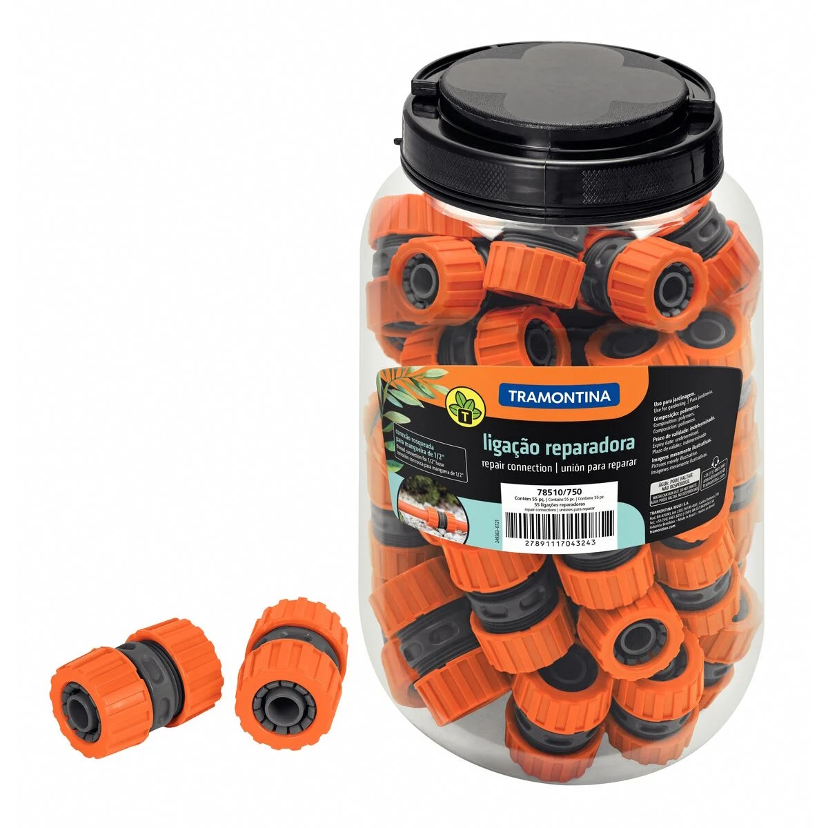 LIGAÇÃO REPARADORA P/ MANGUEIRA 1/2" 78510750 TRAMONTINA