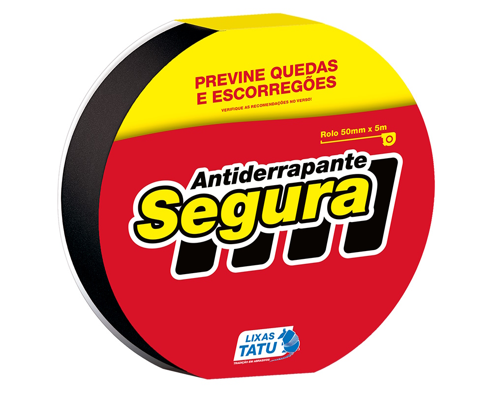FITA ANTIDERRAPANTE PRETO 50MMX5M TATU