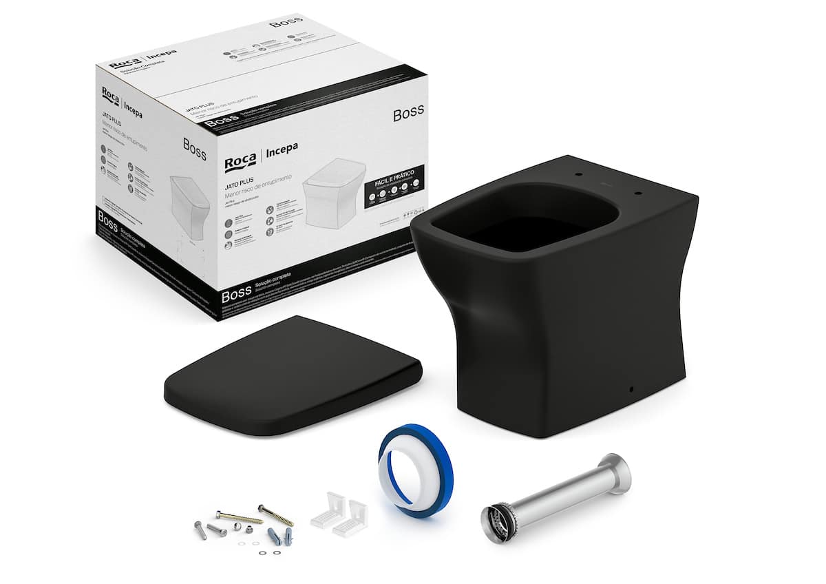 KIT COMPLETO BACIA CONVENCIONAL BOSS C/ASSENTO E ACESSORIOS	ONIX	ROCA/INCEPA