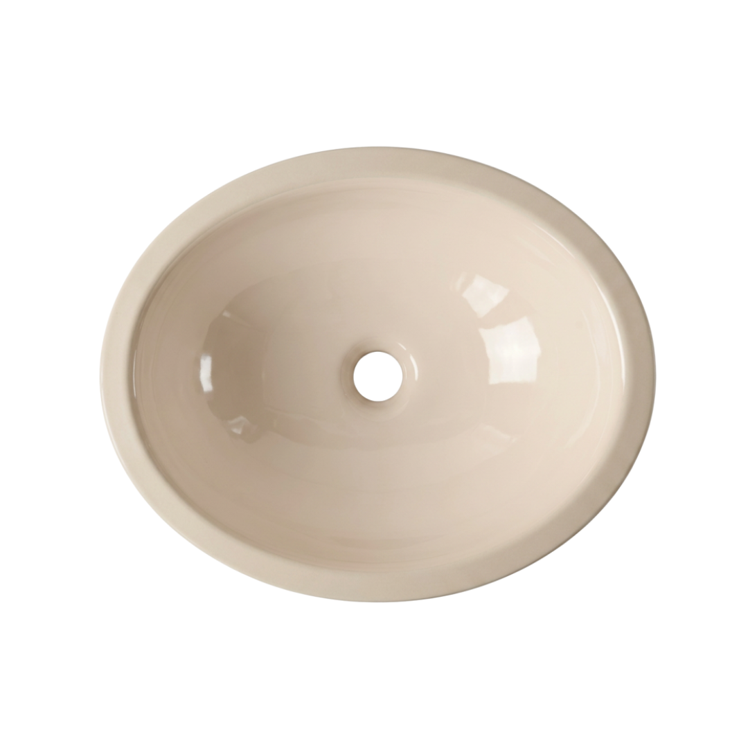 CUBA DE EMBUTIR OVAL 49X32 	BISCUIT	ROCA/INCEPA