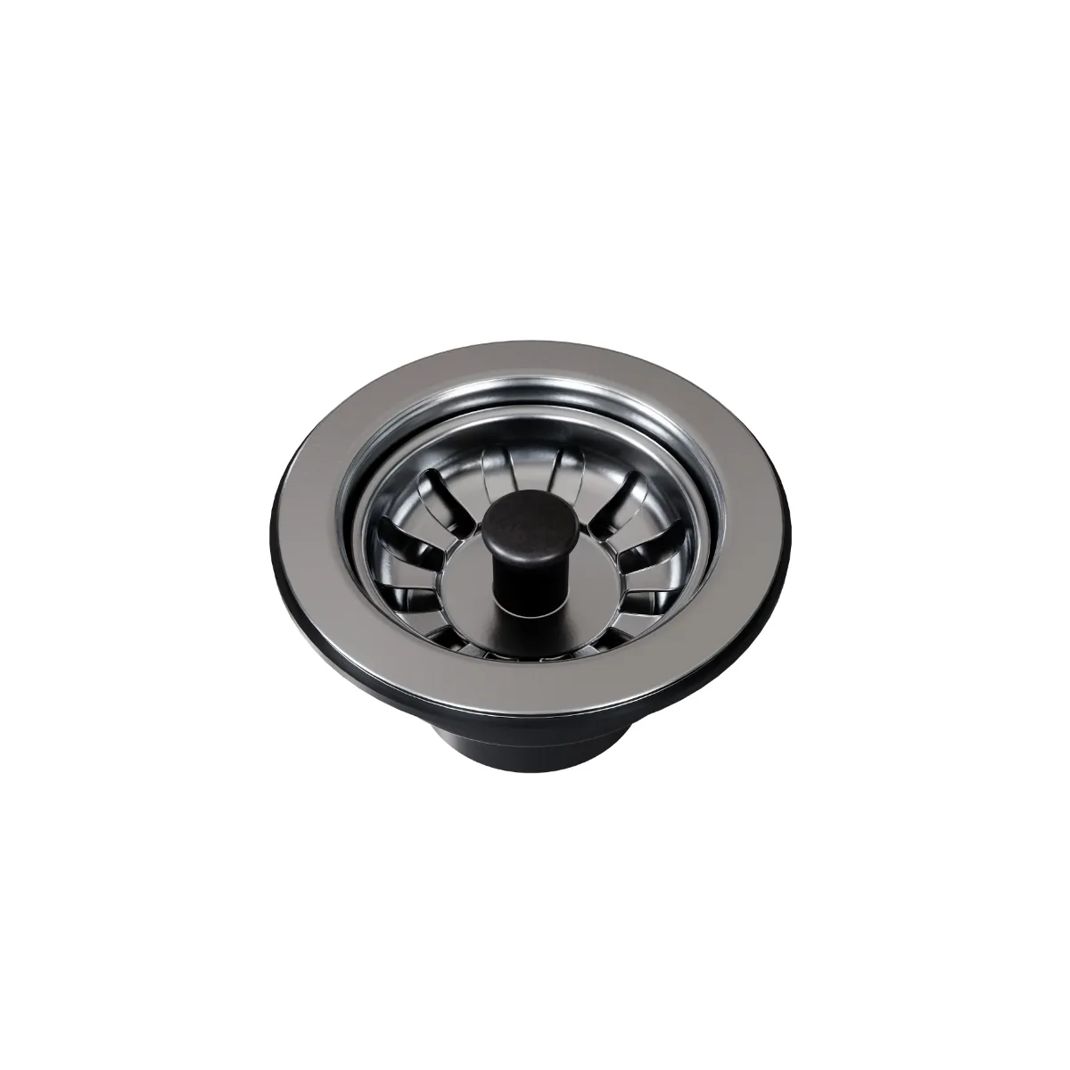 VÁLVULA INOX STANDARD 3.1/2 PINO PLASTICO PRETO  DOCOL
