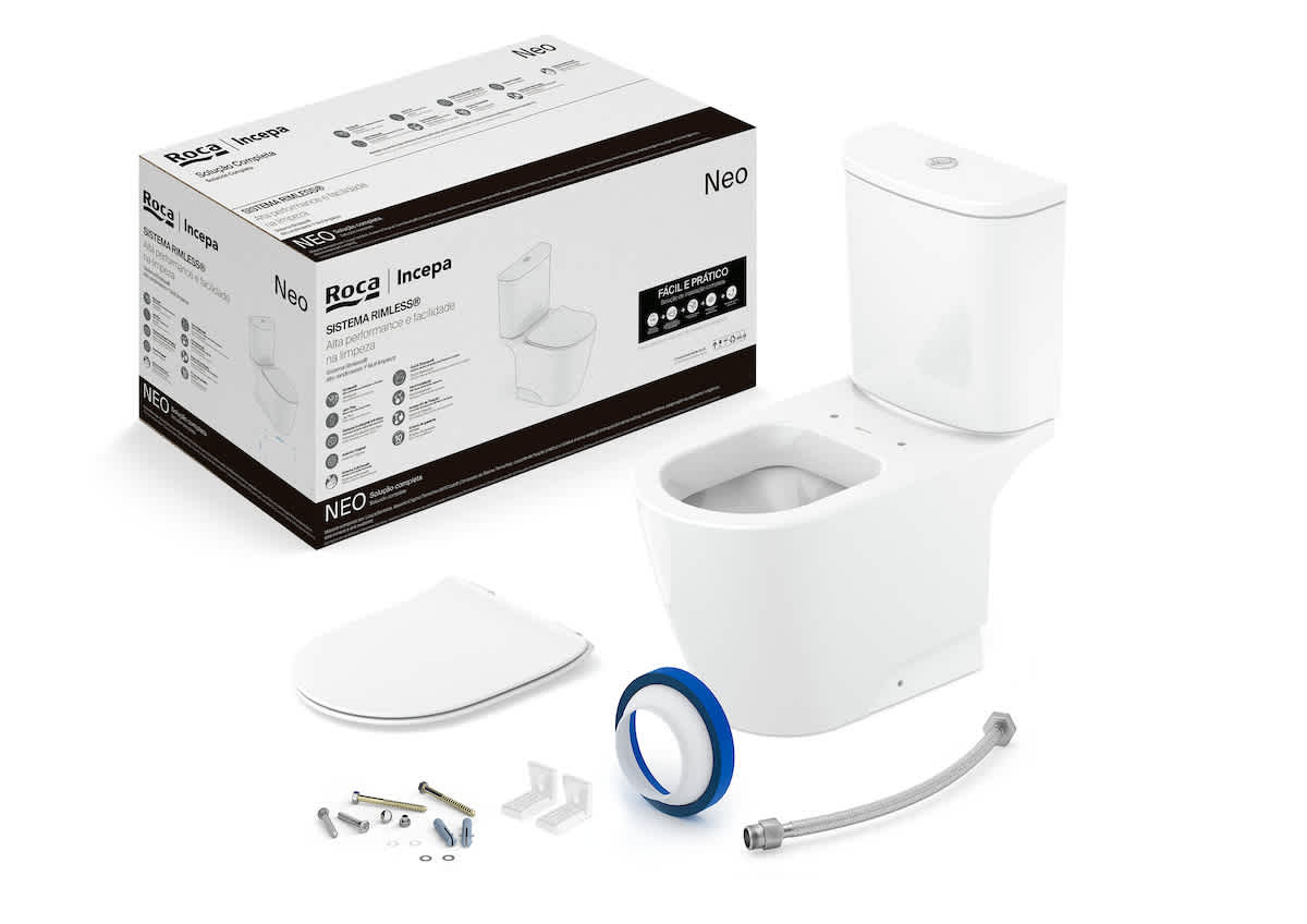 KIT COMPLETO NEO RIMLESS 3/6 BRANCO 	BRANCO	ROCA/INCEPA